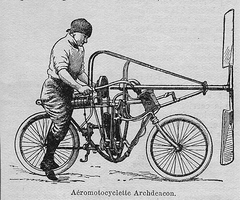 Aéromotocyclette, prototipo de Ernest Archdeacon