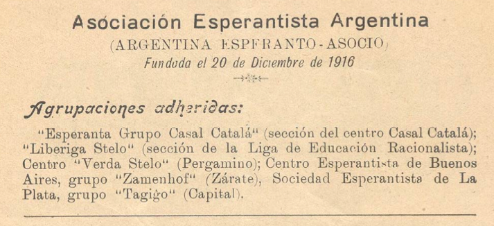 Fondintoj de AEA. El <em>Argentina Esperantisto</em>, num. 1 (p. 2)